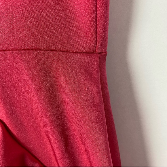 IEENA for Mac Duggal Ruffle Mini Dress Pink Size 0 - Picture 6 of 9